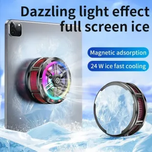 Bilişim Burada X100 Cep Telefonu Soğutma Fanı Radyatör Manyeti 2 IN 1  Evrensel Oyun için Tablet Soğutucu